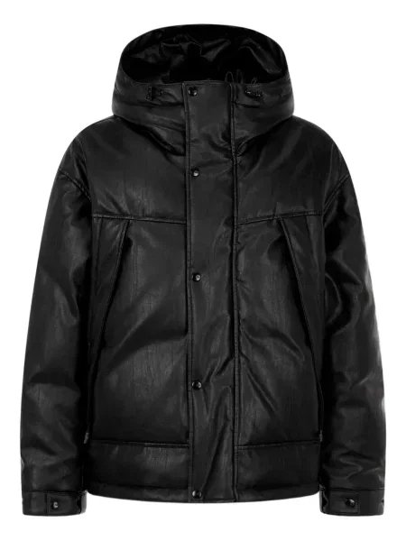 Dlouhá bunda Tomboy s kapucí černá