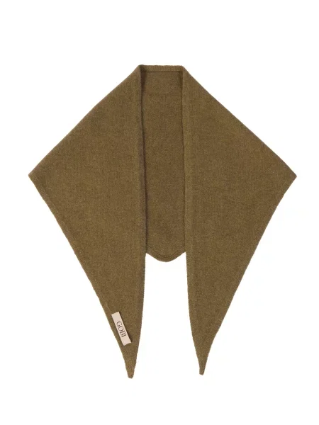 GOBI Cashmere Fular Unisex Triangular Cashmere Scarf oliv