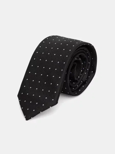 Calvin Klein cravată pentru bărbați cu amestec de mătase negru