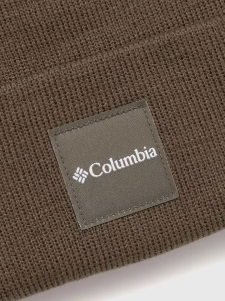 Columbia Czapka City Trek Heavyweight Be z grubej dzianiny zielony