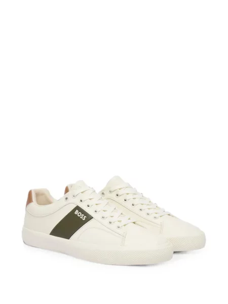 Sneakerși Boss cu imagine alb