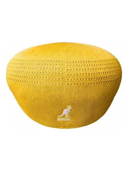 Czapka z daszkiem Kangol w tropikalny nadruk żółta