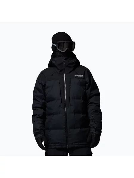 Geacă de schi pentru bărbați Columbia Glacier Ridge Down black negru