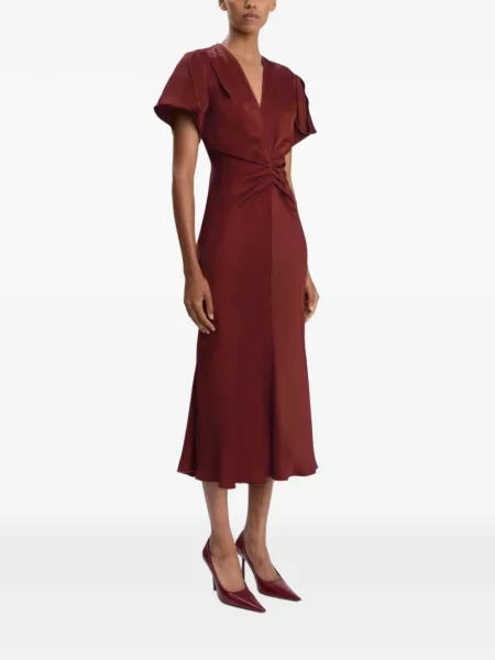 Rochie midi Victoria Beckham roșu