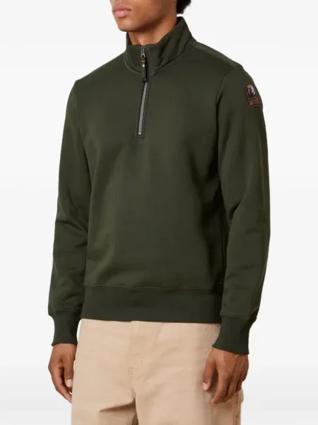 Hanorac cu fermoar Parajumpers cu autograf verde