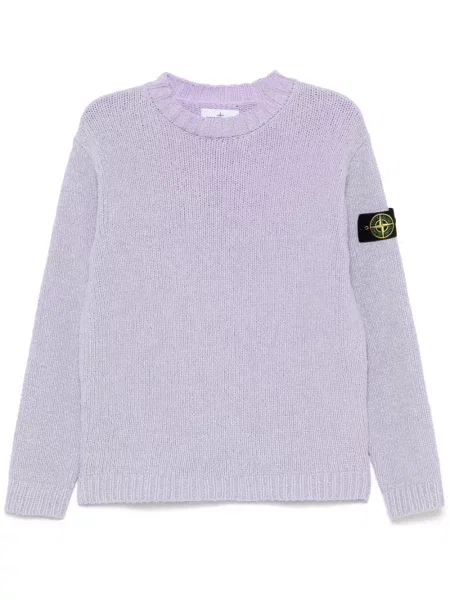 Pulover Stone Island cu strasuri violet