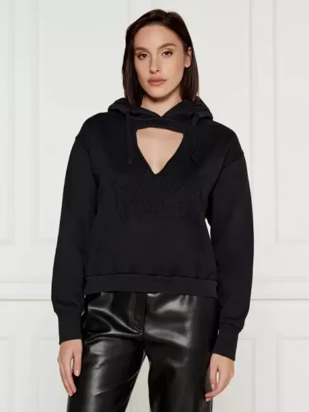 Pinko Pulóver | Cropped Fit fekete
