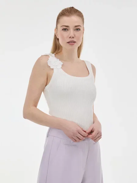 Maiou Orsay cu aplicații alb