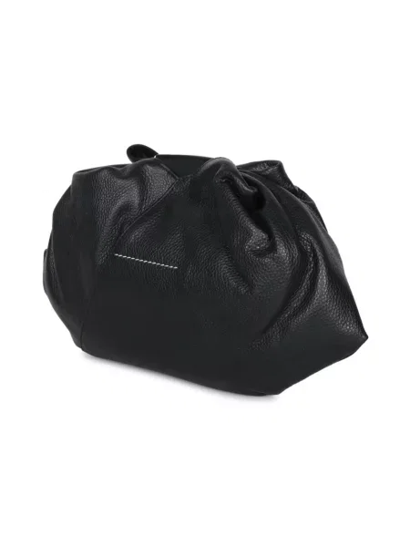 Maison Margiela torebka skórzana Japanese Draped Mini czarny