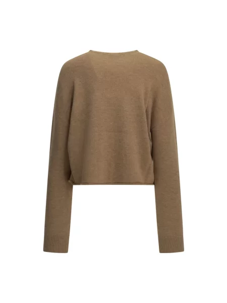 Sweter Autry wełniany beżowy