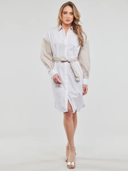Šaty Armani Exchange béžová