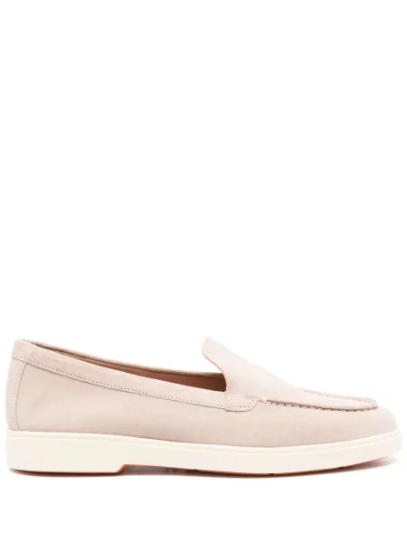 Pantofi loafer Santoni din piele de căprioară