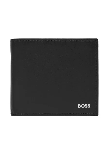 Boss usnjena denarnica črna