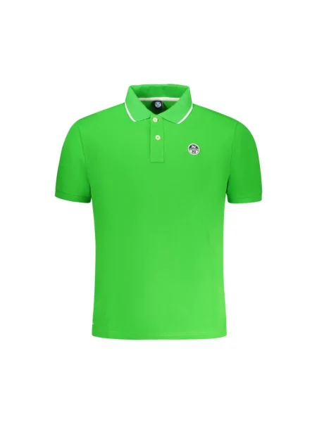 Krótka koszulka polo North Sails z krótkim rękawem klasyczna zielona
