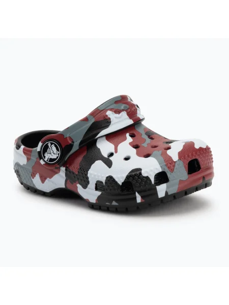 Crocs Classic Camo Clog Gyerek flip-flop fekete/piros. Méret: EU fekete