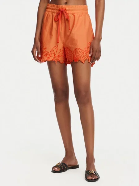 Vero Moda Спортни шорти Lucia Светлооранжев