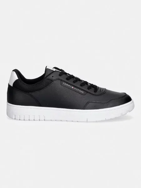 Tommy Hilfiger BASKET CORE LITE LTH sneakers pentru bărbați din piele negru