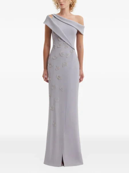 Rochie Gemy Maalouf asimetrică gri