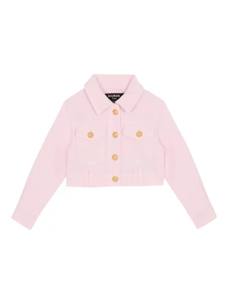 Kurtka dziecięca Balmain różowa