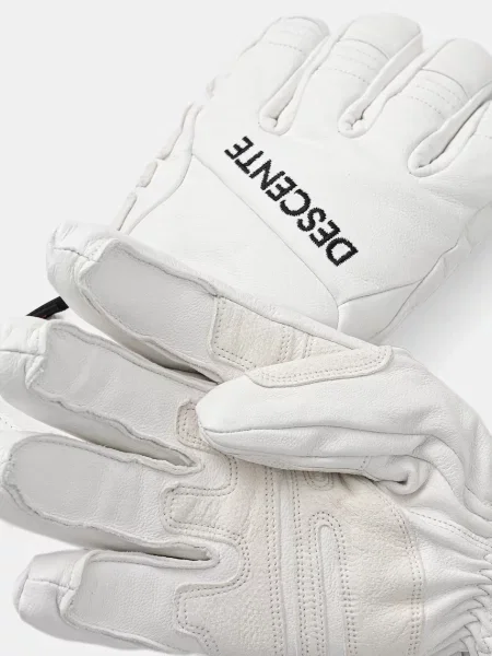 Гірськолижні шкіряні рукавички Descente LEATHER GLOVE білий