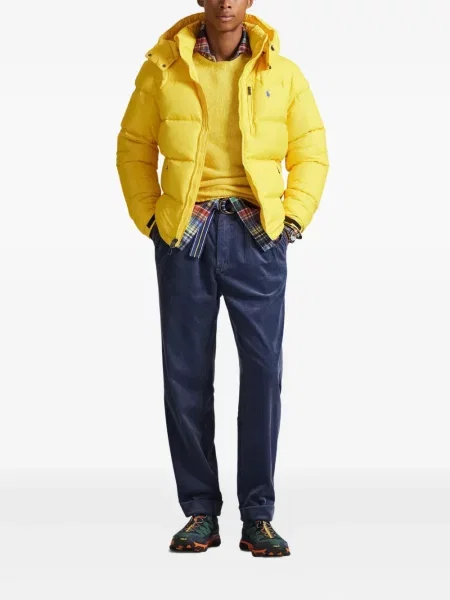 Ριγέ polo Polo Ralph Lauren με κουκούλα με αυτόγραφο λευκό