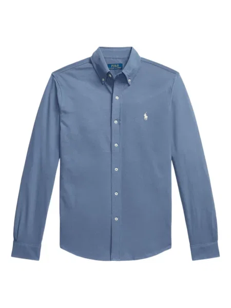 Șapcă Polo Ralph Lauren din fleece cu dungi cu volane albastru