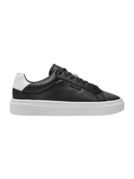 Sneakersy Calvin Klein skórzane czarne