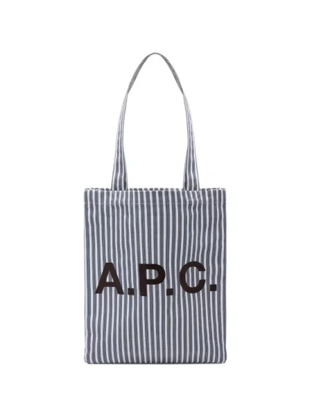 Geantă shopper A.p.c. cu imagine alb