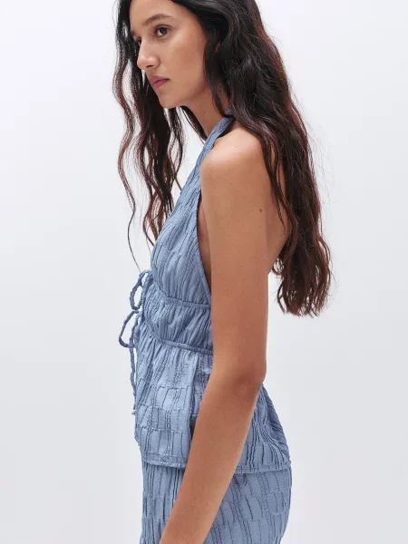 Top Pull&bear albastru