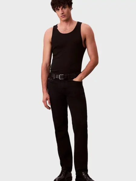 Прямі джинси Calvin Klein чорні