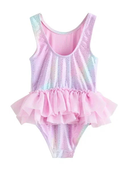 Next Costum de baie întreg deschis / verde mentă / mov lavandă / roz galben