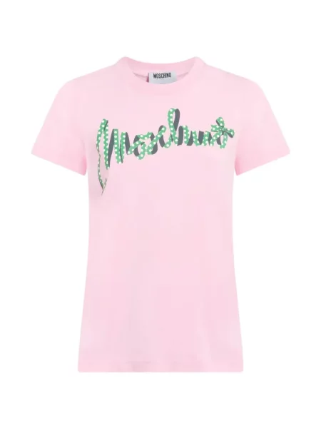 Tricou Moschino cu imagine roz