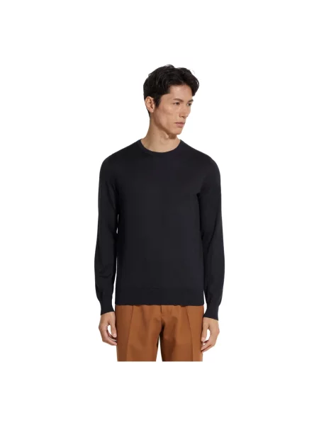 Sweter Zegna niebieski