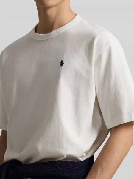 T-shirt o kroju regular fit z czystej bawełny Polo Ralph Lauren biała