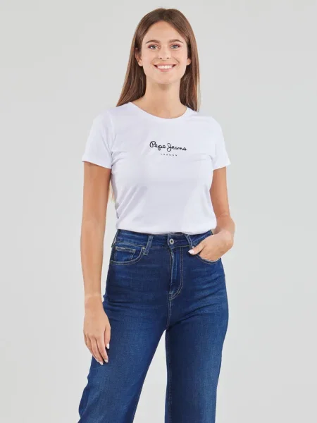 Pepe Jeans Tričko Virginia čierna biela