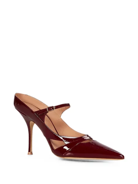 Kožené lakované lodičky Malone Souliers červené