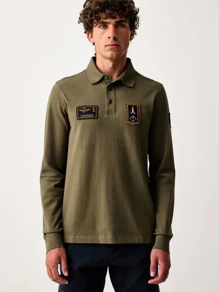 Tricou cu mânecă lungă Aeronautica Militare verde