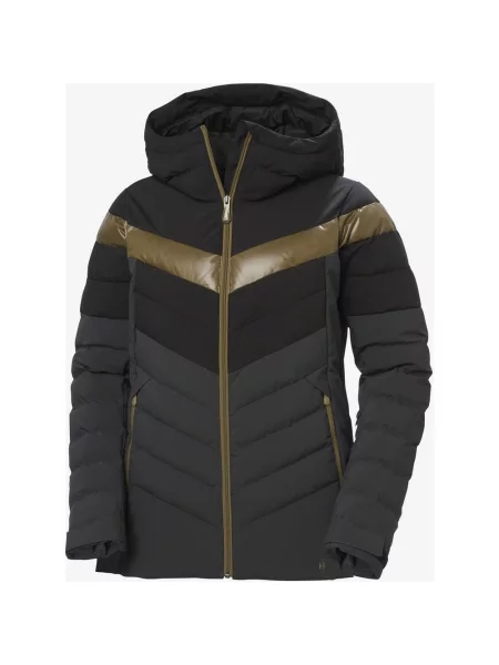 Kurtka z kapturem Helly Hansen Imperial Puffy Ski Free szary brązowy XS czarny