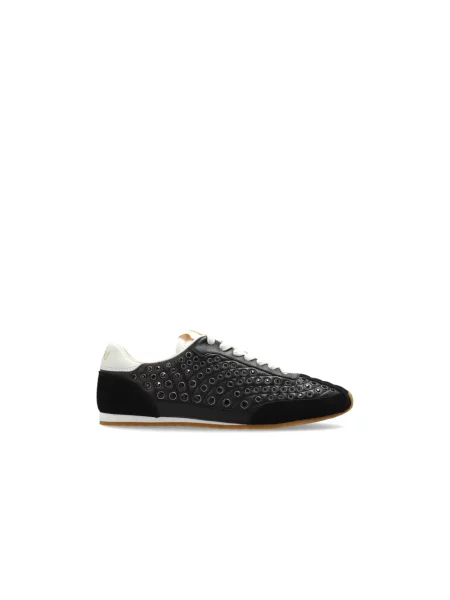 Sneakersy Amiri skórzane bez obcasa czarne