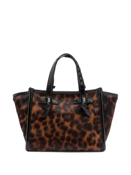 Geantă shopper Gianni Chiarini cu imagine cu model leopard maro