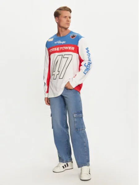 Široké džíny Wrangler modré