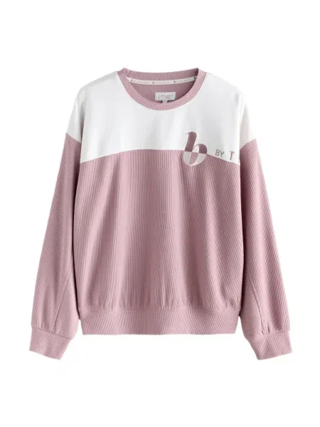 B by Ted Baker Tričko na spaní starorůžová bílá