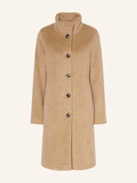 Fuchs Schmitt Płaszcz Ze Sztucznego Futra Z Dodatkiem Wełny braun
