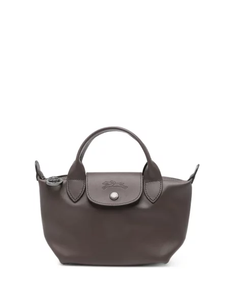 Geantă shopper Longchamp din piele maro