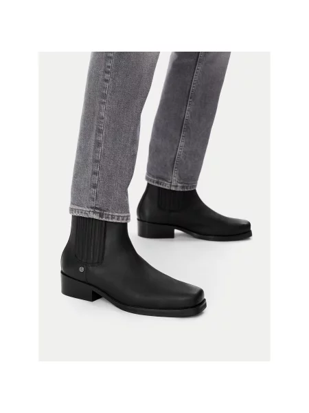 Μποτάκια με λάστιχο Guess Jeans μαύρο