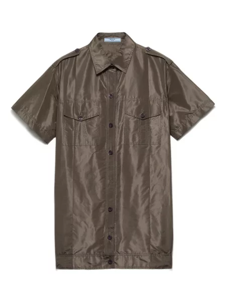 Krótki top Prada zielony