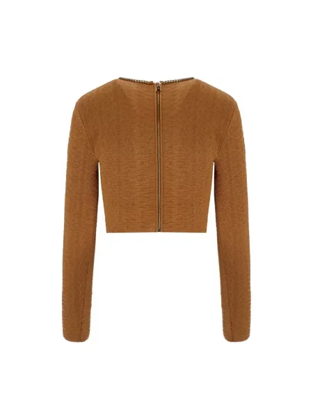 Sweter Elisabetta Franchi brązowy