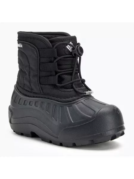 Śniegowce dziecięce Columbia Powderbug Snowlite Lace black/ white czarne