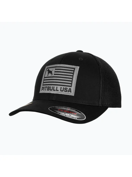 Bărbați Pitbull Mesh Full Cap Pitbull Usa Multicam negru