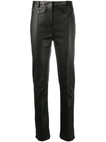 Blugi skinny Tom Ford din piele skinny fit maro